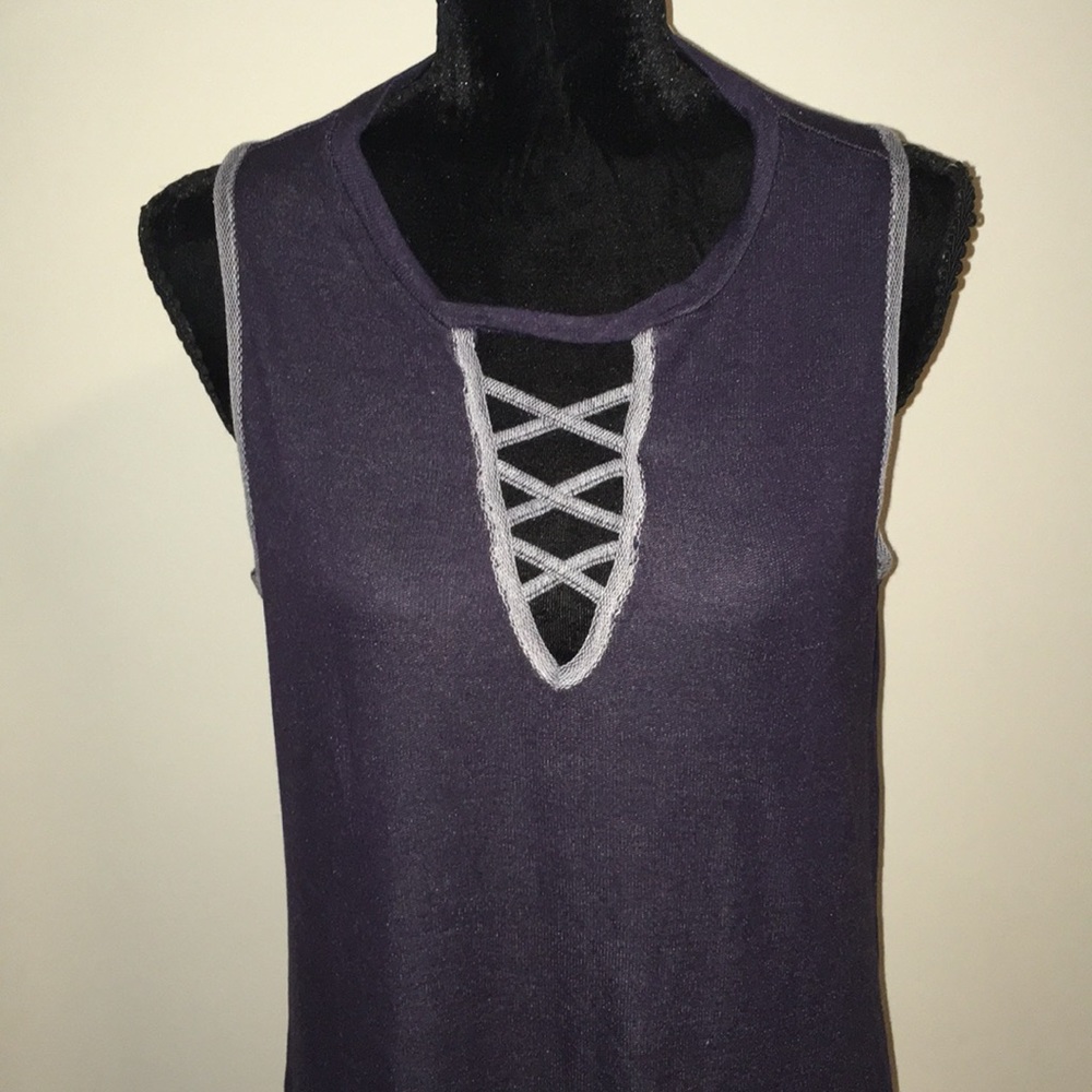 Liberty Love Chambray Swing Trapeze Dress NWT - Picture 4 of 8